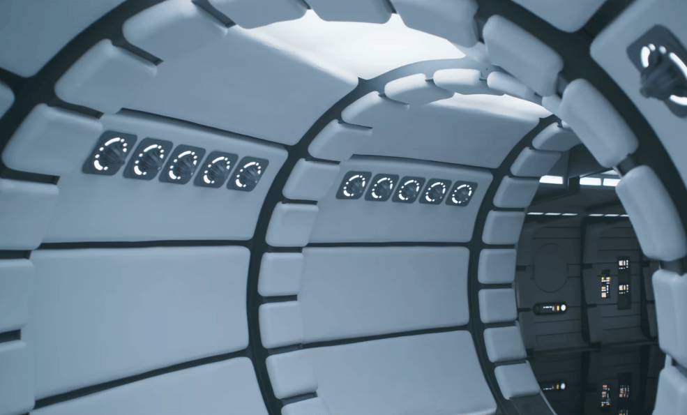 The interior of the Millennium Falcon