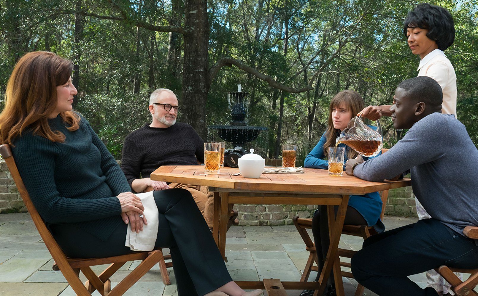 The Armitage family, Chris, and Georgina in Get Out The Armitage family, Chris, and Georgina in Get Out