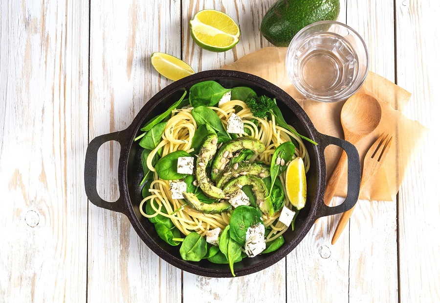 Tasty Italian fettuccine pasta