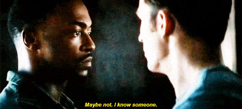 Sam Wilson and Steve Rogers in Ant-Man post-credit scene Sam Wilson and Steve Rogers in Ant-Man post-credit scene