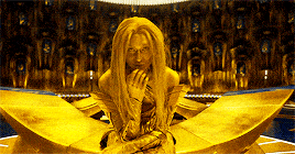 Ayesha in Guardians of the Galaxy Vol. 2 mid-credit scene Ayesha in Guardians of the Galaxy Vol. 2 mid-credit scene