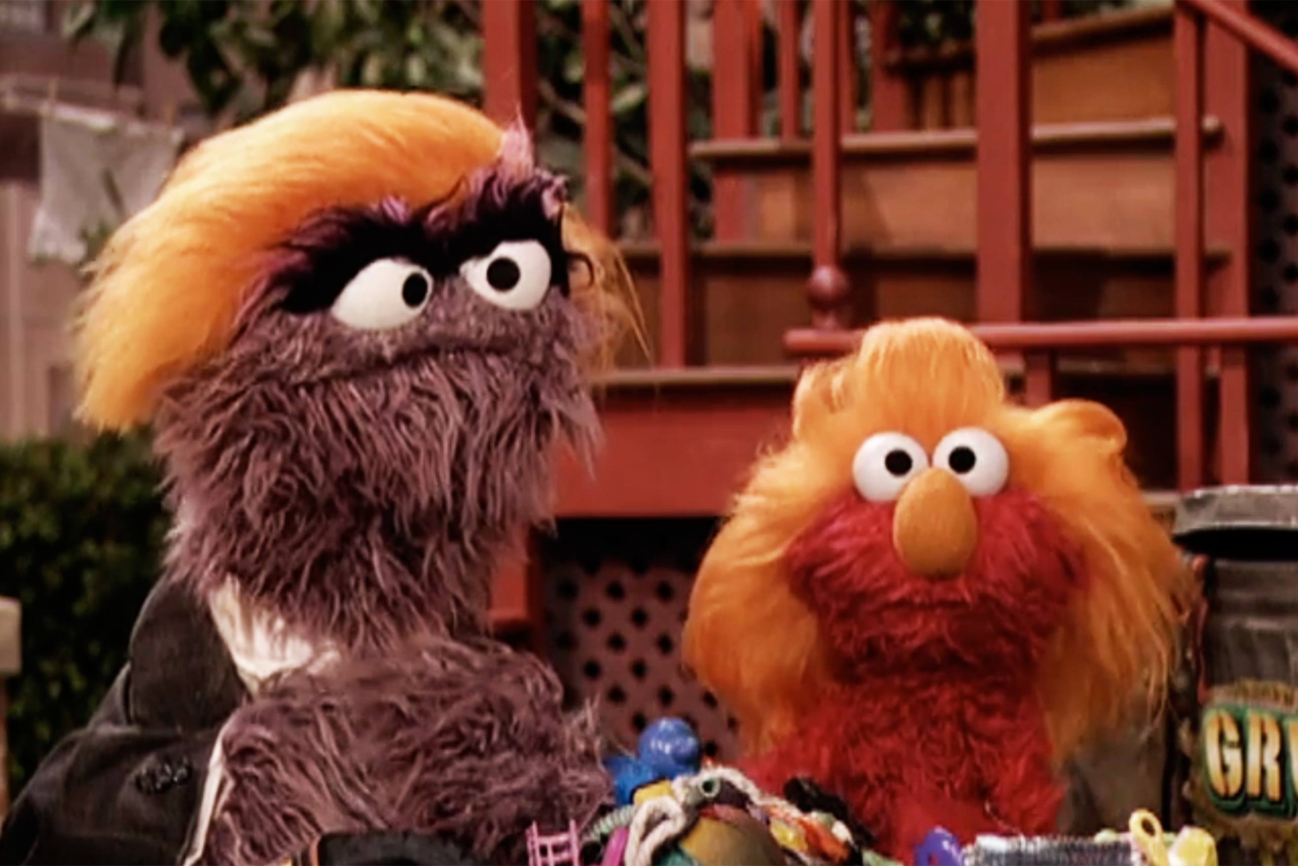 "Donald Grump" on Sesame Street.