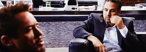 Bruce Banner in Iron Man 3 end-credit scene Bruce Banner in Iron Man 3 end-credit scene
