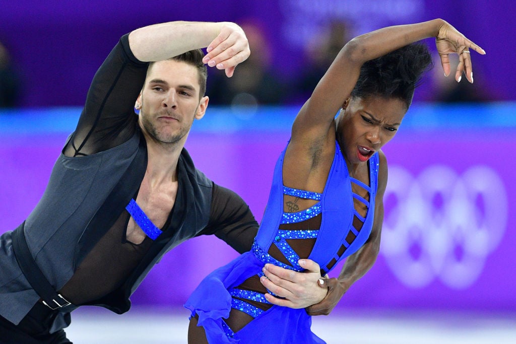 France's Vanessa James and France's Morgan Cipres compete in the figure skating team event pair skating short program France's Vanessa James and France's Morgan Cipres compete in the figure skating team event pair skating short program