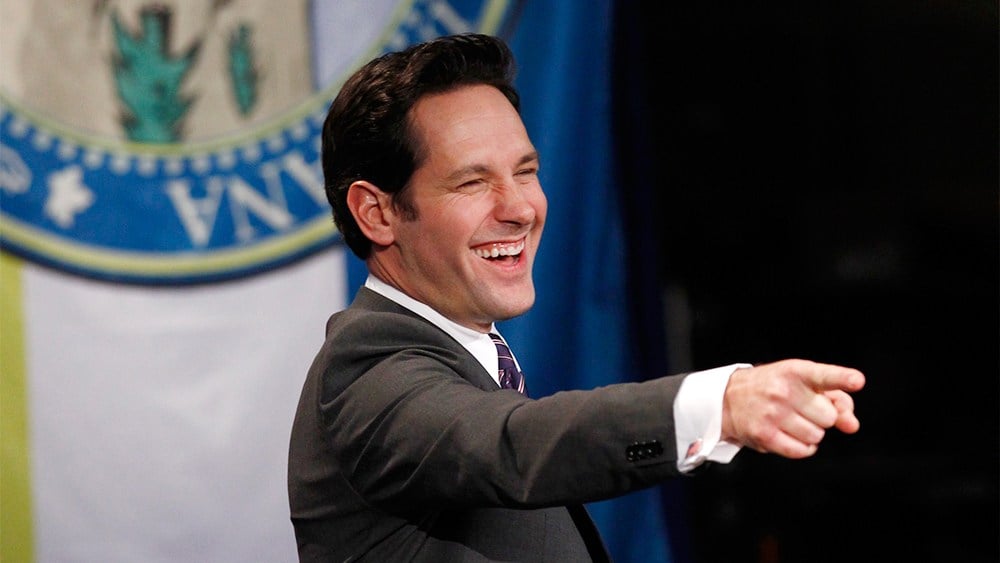 Paul Rudd as Bobby Newport on Parks and Recreation Paul Rudd as Bobby Newport on Parks and Recreation