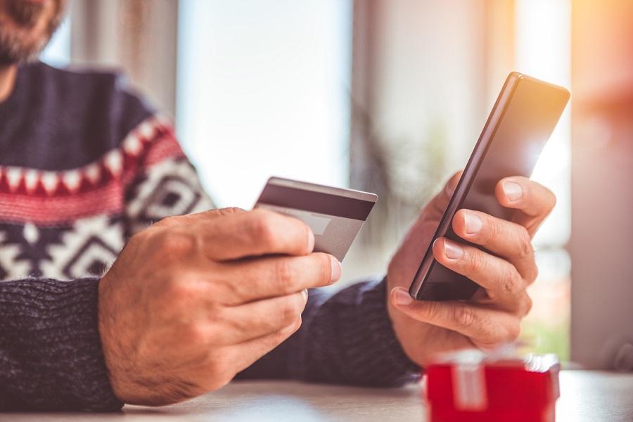 credit card and smart phone