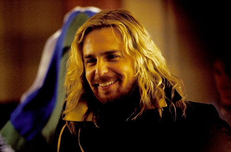 Sam Rockwell as Zaphod Beeblebrox in The Hitchhiker's Guide to the Galaxy Sam Rockwell as Zaphod Beeblebrox in The Hitchhiker's Guide to the Galaxy