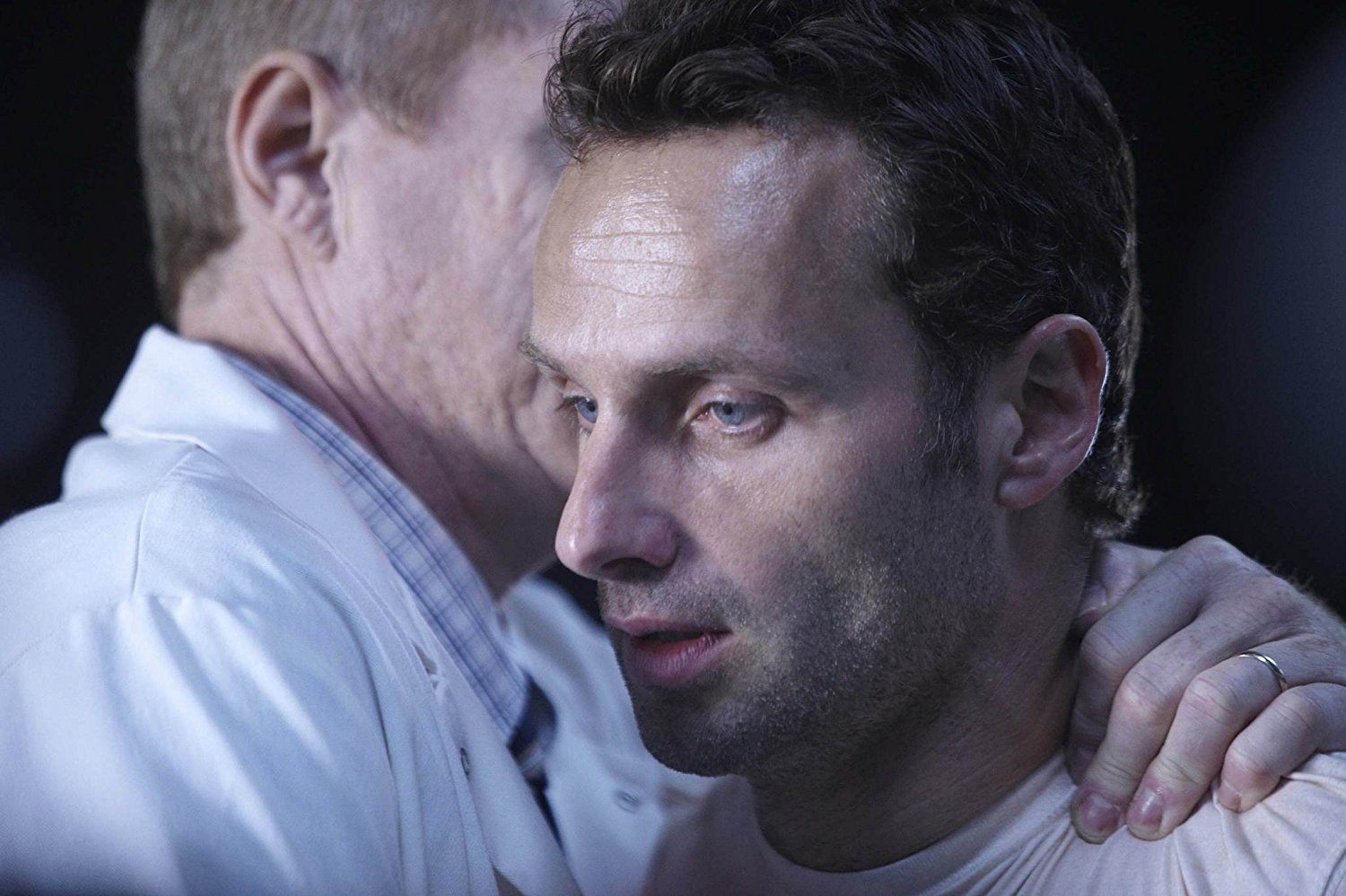 Dr. Jenner and Rick in The Walking Dead Season 1 finale