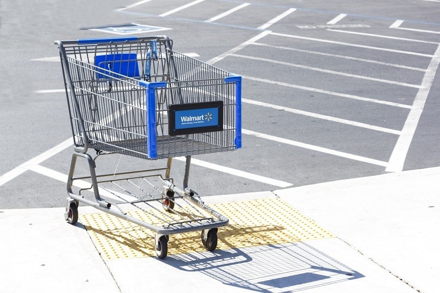 Shopping cart at walmart Shopping cart at walmart