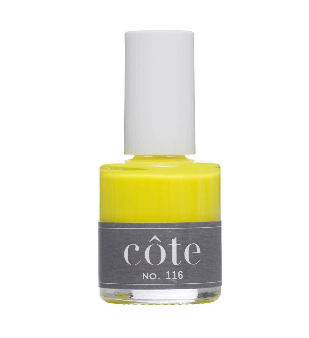 Yellow nail polish
