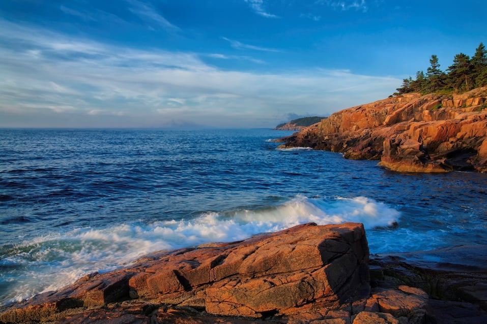Maine coast in Acadia National Park