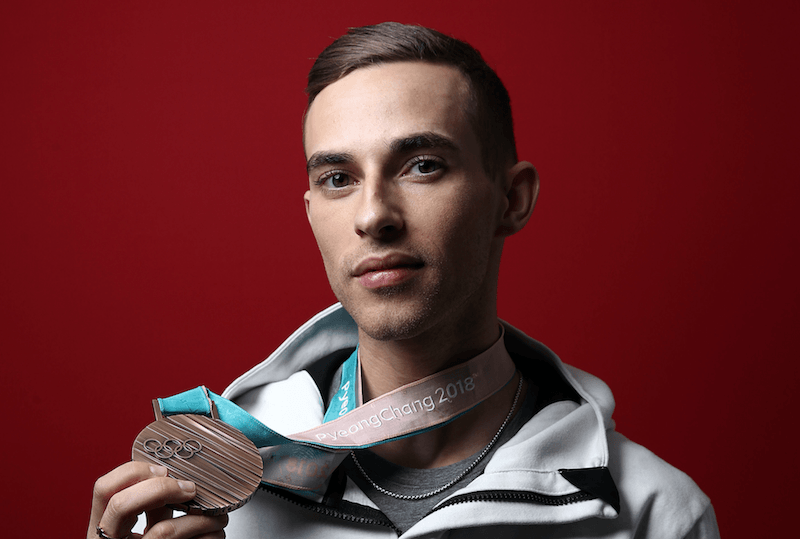 Adam Rippon and bronze medal