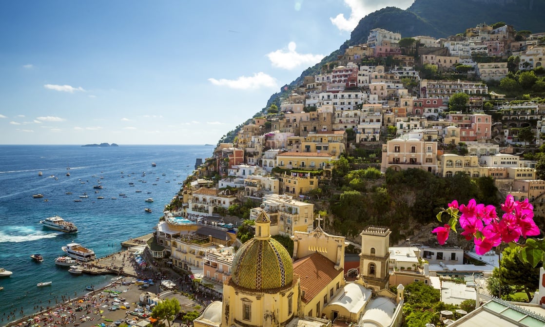 Panorama of Positano town, Amalfi Coast, Italy