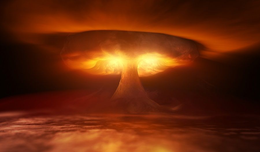 Nuclear Explosion and waves in sky Nuclear Explosion and waves in sky