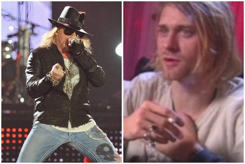 Axl Rose and Kurt Cobain collage. Axl Rose and Kurt Cobain collage.
