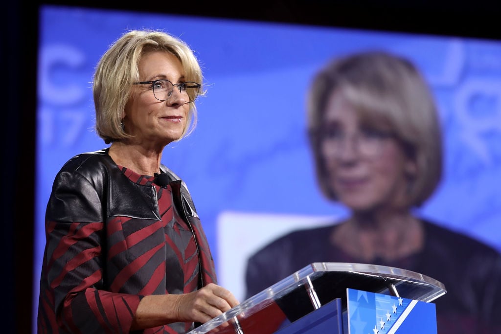 Secretary of Education Betsy DeVos Secretary of Education Betsy DeVos
