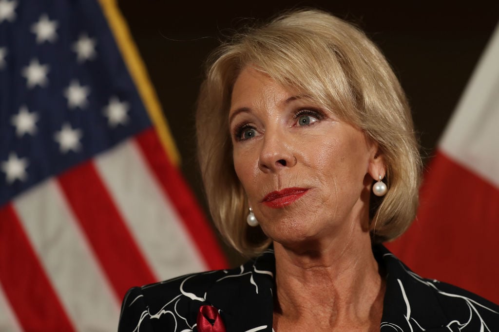 U.S. Education Secretary Betsy DeVos U.S. Education Secretary Betsy DeVos