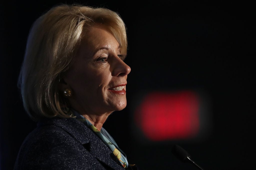 U.S. Education Secretary Betsy DeVos U.S. Education Secretary Betsy DeVos