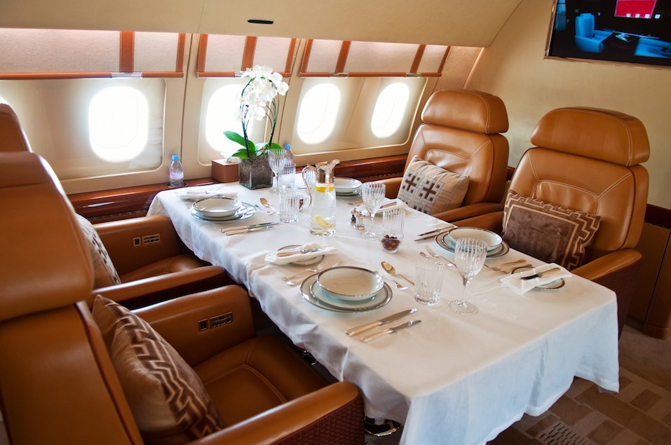 Airplane Luxurious interior
