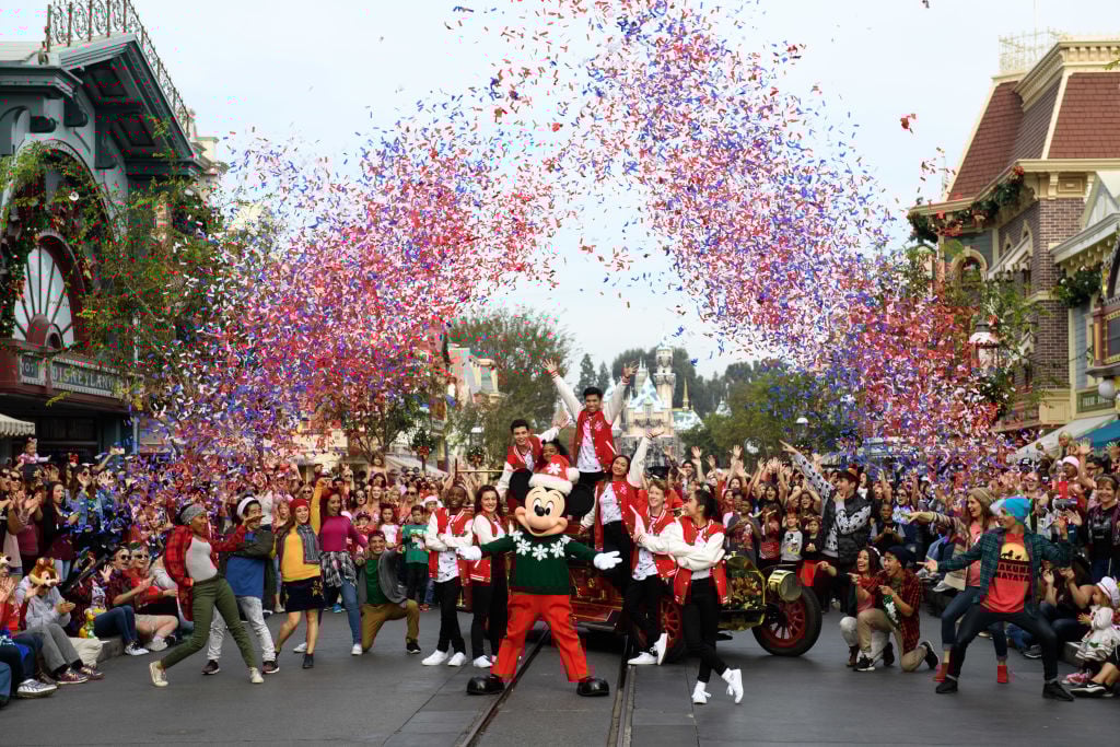 Busy day at disneyland Busy day at disneyland