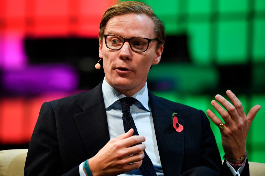 Cambridge Analytica's chief executive officer Alexander Nix gives an interview