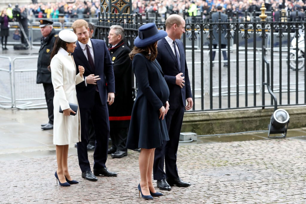 Meghan Markle, Prince Harry, Prince William, Kate Middleton at the Commonwealth Ceremony