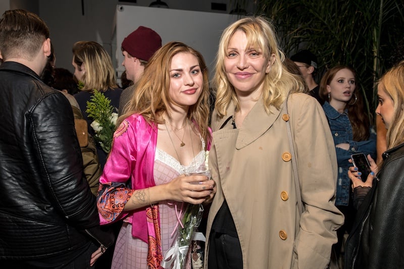 Frances Bean Cobain and her mother, Courtney love, together at an event.