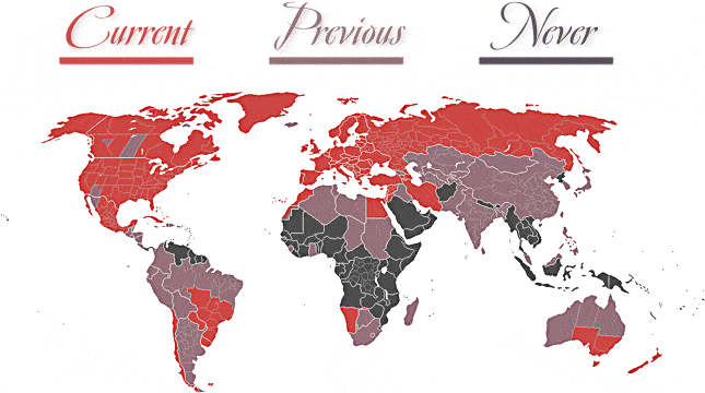 Daylight Savings map