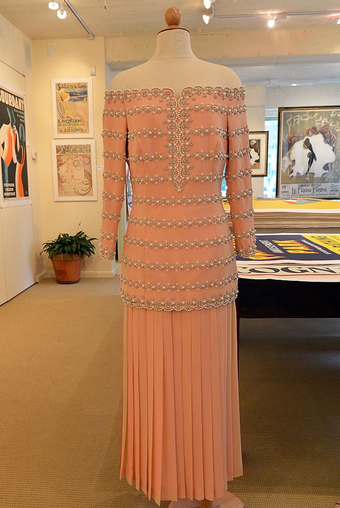 A petal pink silk Catherine Walker gown double worn by HRH Princess Diana