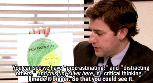 Distracted the office gif