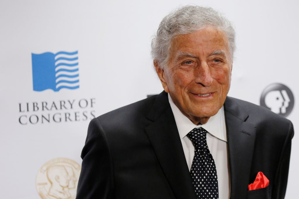 US singer Tony Bennett arrives for the Library of Congress Gershwin Prize Tribute Concert in his honor in Washington