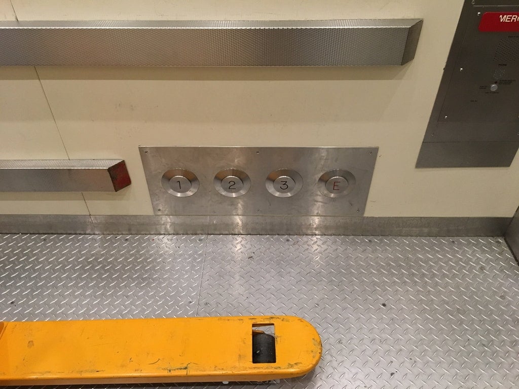 Elevator foot buttons