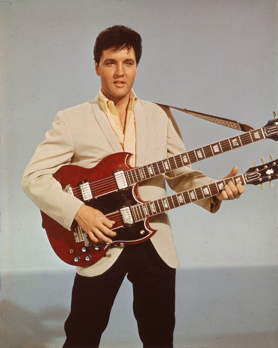 Elvis Presley with guitar