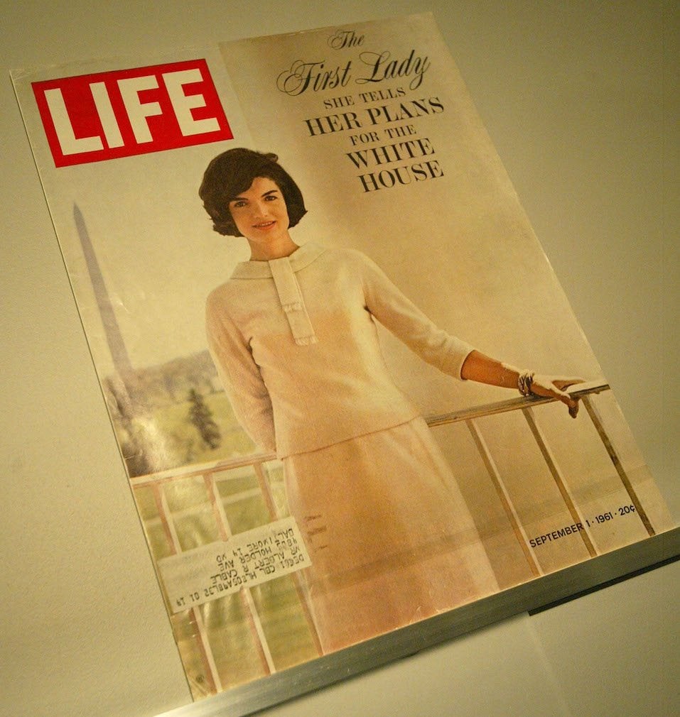 A Jacqueline Kennedy LIFE magazine cover