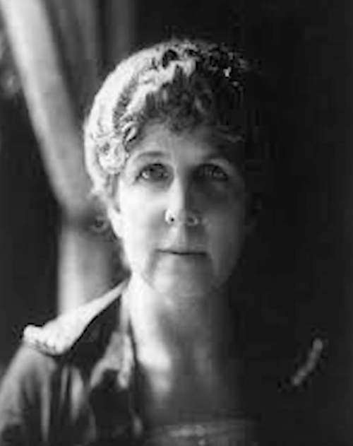 Florence Harding in a black and white photograph. Florence Harding in a black and white photograph.