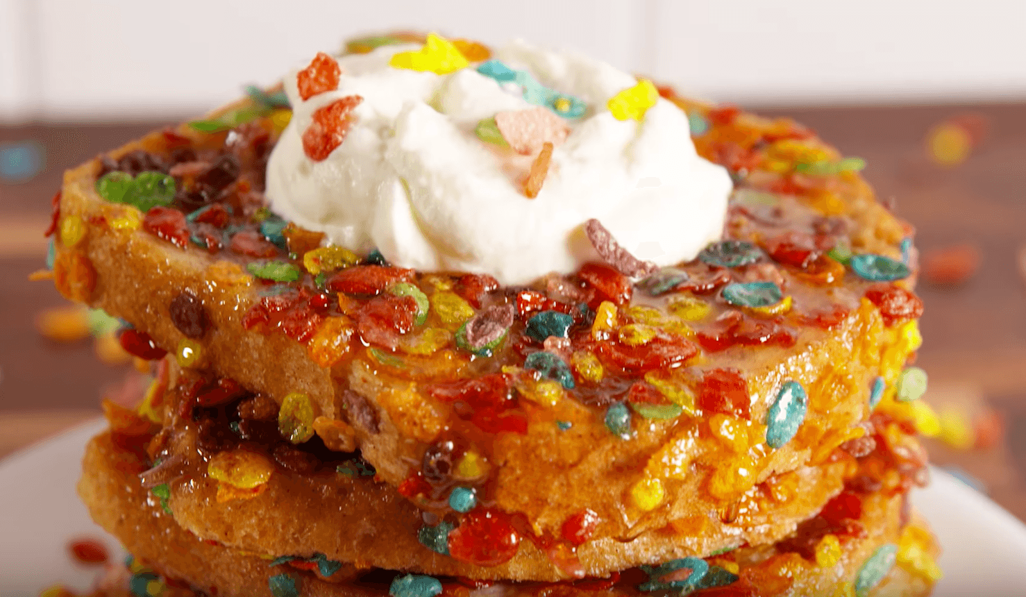 Fruity pebble french toast