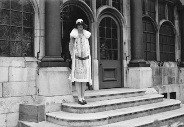 American aviatrix, Amelia Earhart (1898 - 1937) at the house of the Hon