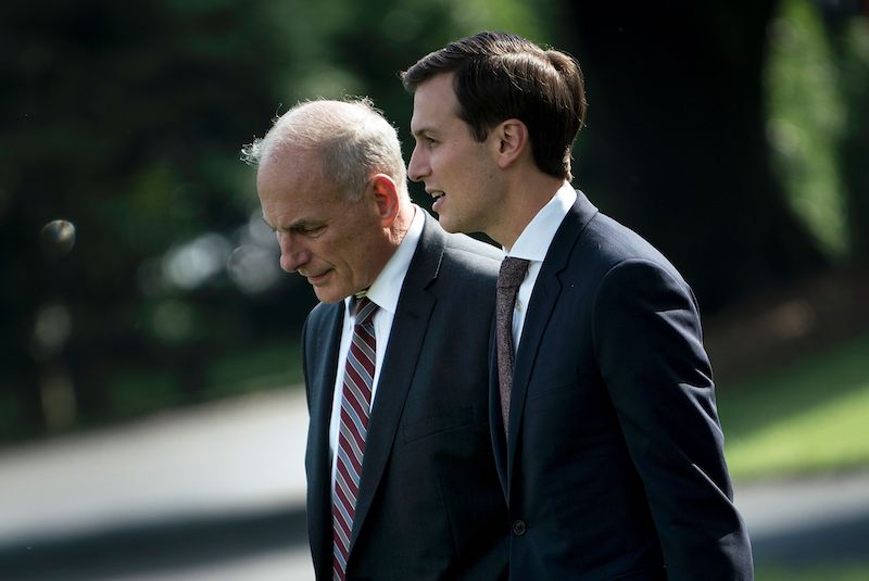 John Kelly and Jared Kushner John Kelly and Jared Kushner