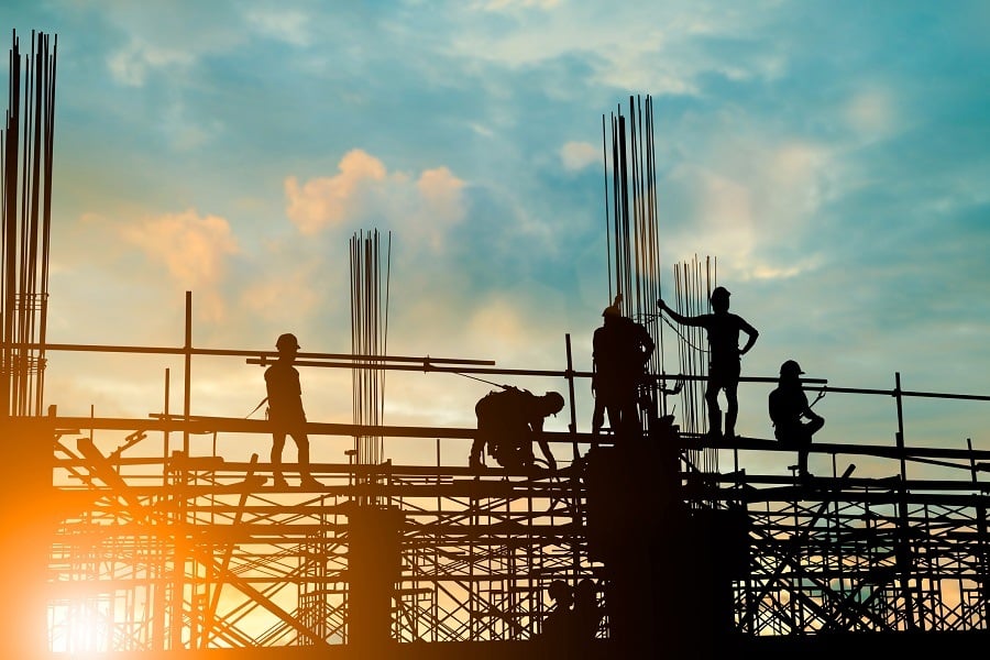 under construction building