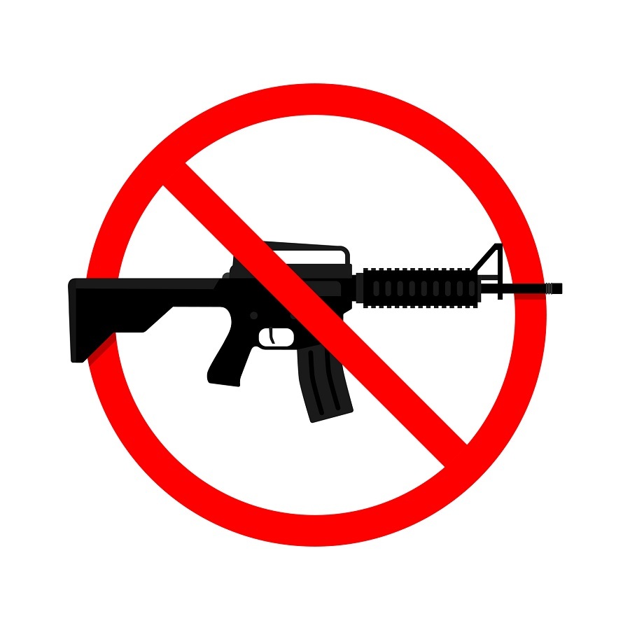 No Gun, Weapon Sign. Vector illustration no gun sign