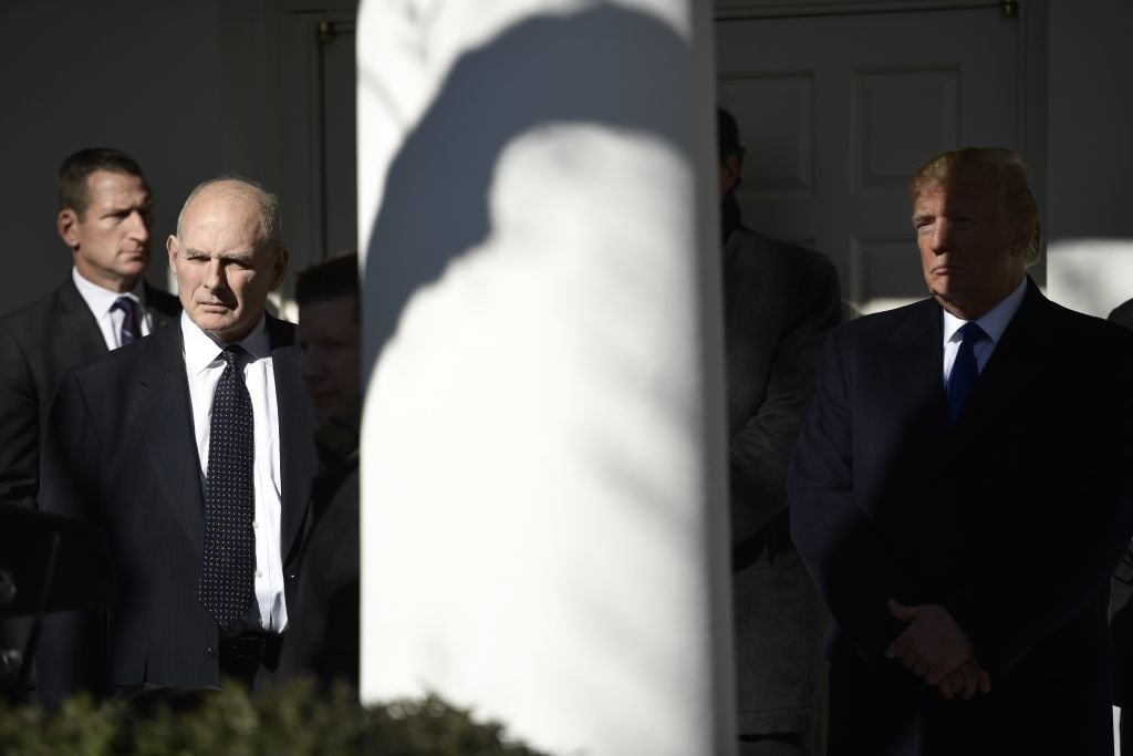 John Kelly and Donald Trump