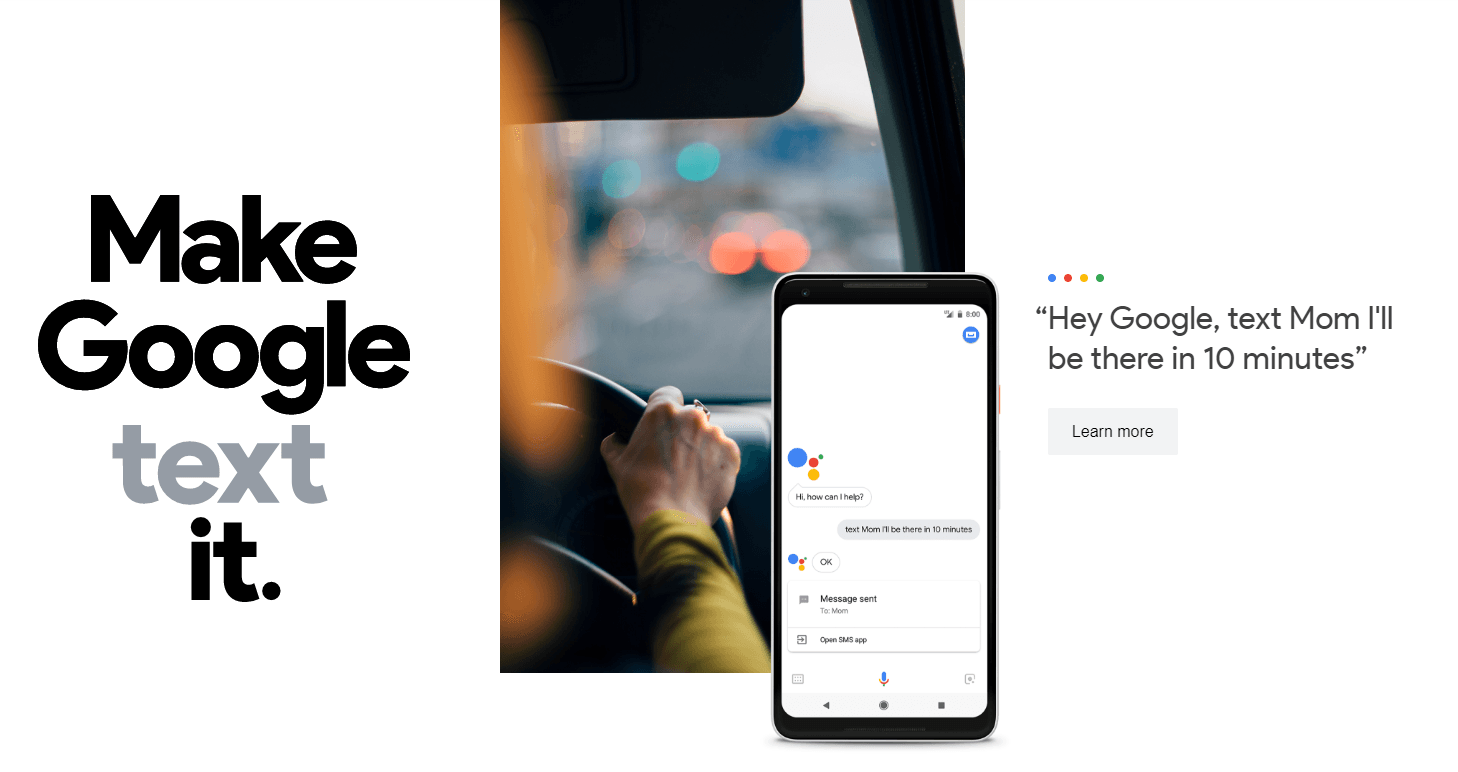 Google Home Text