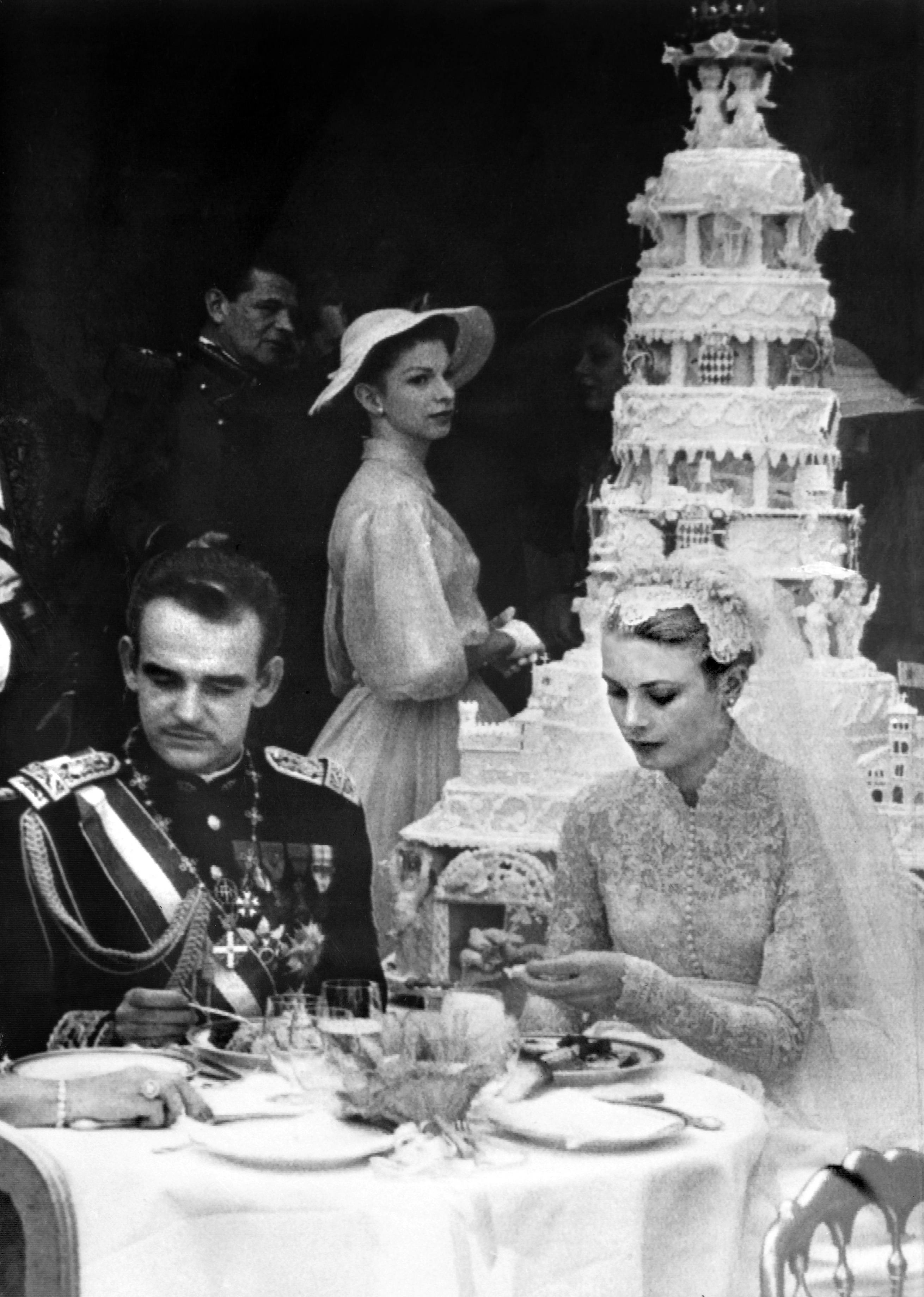 Prince Rainier III of Monaco and US actress Grace Kelly wedding
