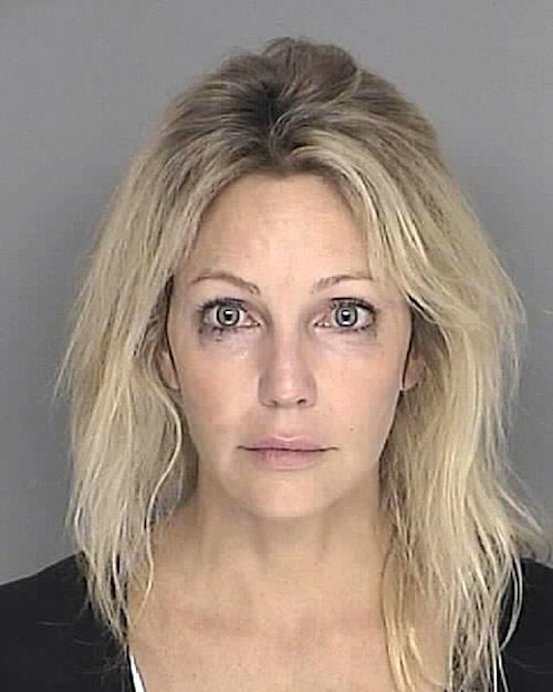 Heather Locklear's 2008 mug shot. Heather Locklear's 2008 mug shot.