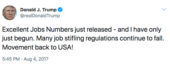 He’s not supposed to discuss the jobs report right away