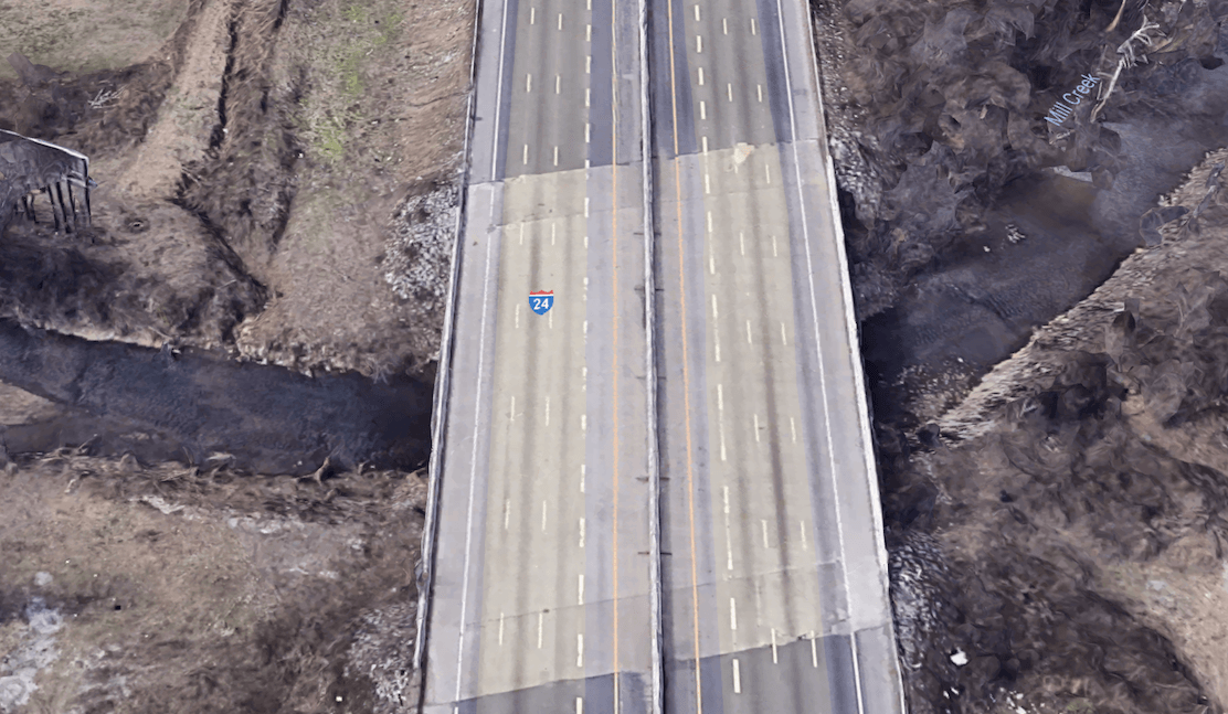 Interstate 24 over Mill Creek