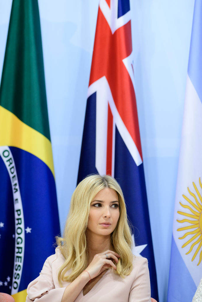 Ivanka Trump attends a panel discussion titled 'Launch Event Women's Entrepreneur Finance Initiative' on the second day of the G20 summit