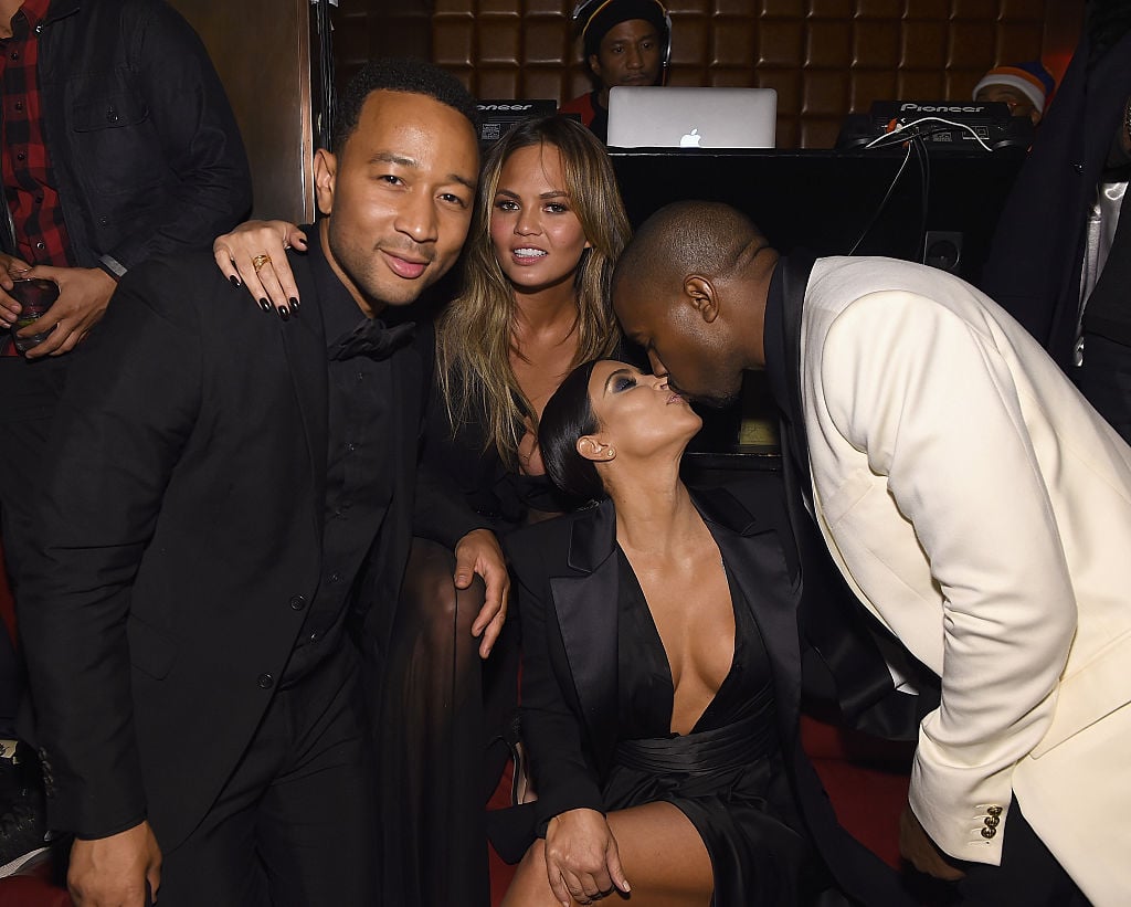 ohn Legend, Chrissy Teigen, Kim Kardashian and Kanye West attend John Legend Celebrates His Birthday And The 10th Anniversary Of His Debut Album "Get Lifted" at CATCH NYC