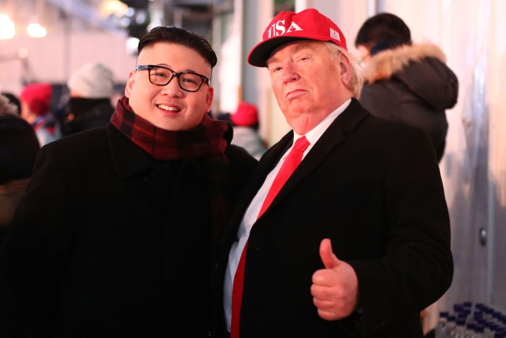 Kim Jong Un poses with Donald Trump Kim Jong Un poses with Donald Trump