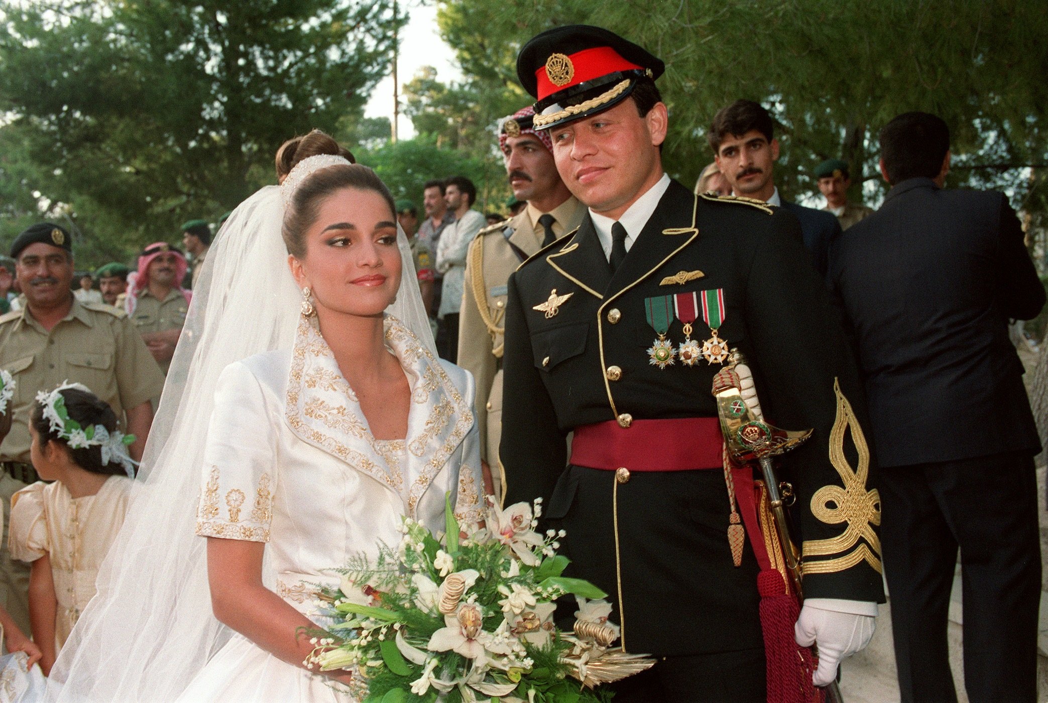 King Abdullah and Rainia wedding